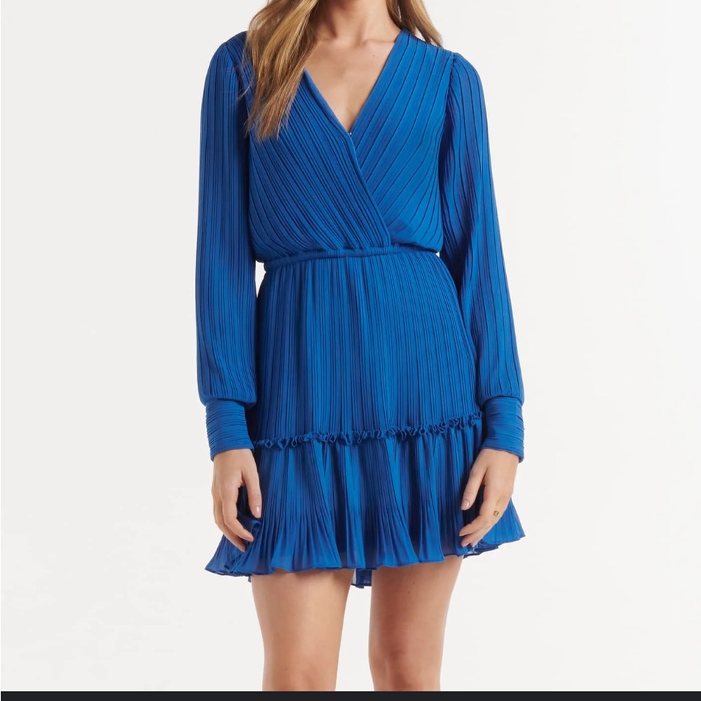 Ever New Vibrant Blue Long Sleeve Dress